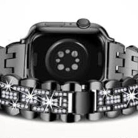 NEW Black Rhinestone Apple Watch band - Picture 6 of 6